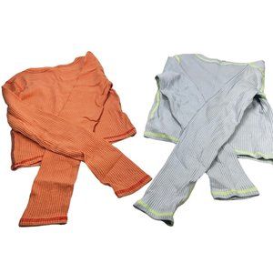 Lot of 2 Shirts Wild Fable Women's Size XS Long Sleeve Tee Shirts Peach Blue